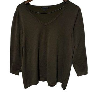 Lane Bryant Brown Top Size 14/16